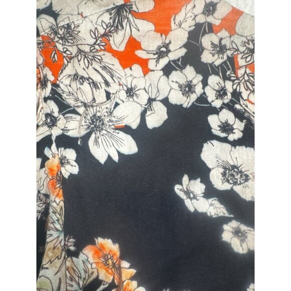 Free People Floral Tie-Front Crop Top Size 0 - Picture 4 of 4